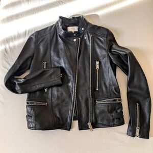 Reiss Women Lamb Leather Jacket